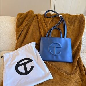 Telfar Cobalt Blue Medium Shopping Bag
